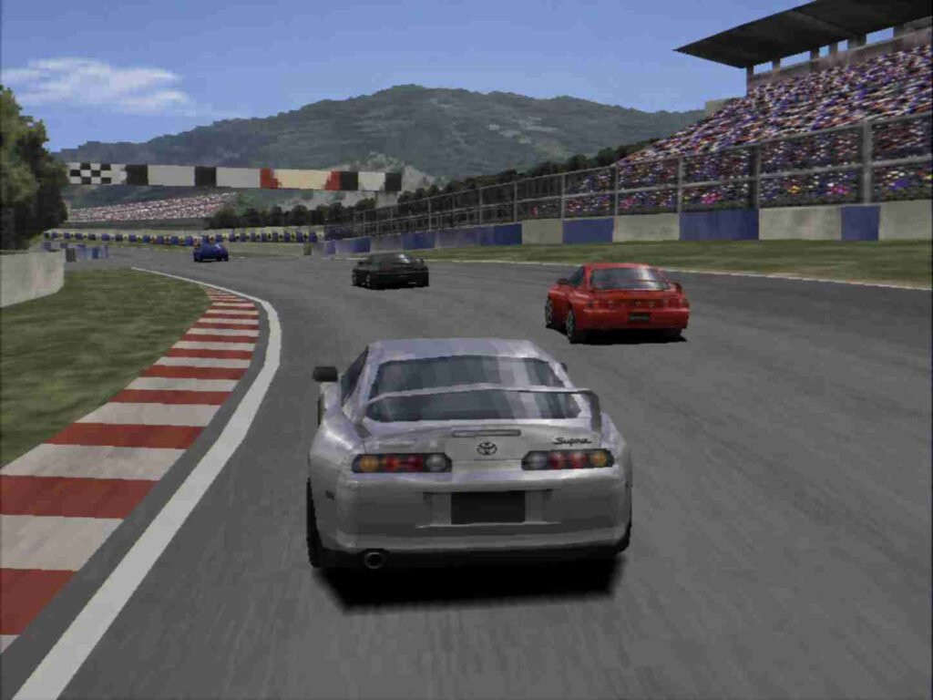 Gran Turismo sports car racing on a circuit